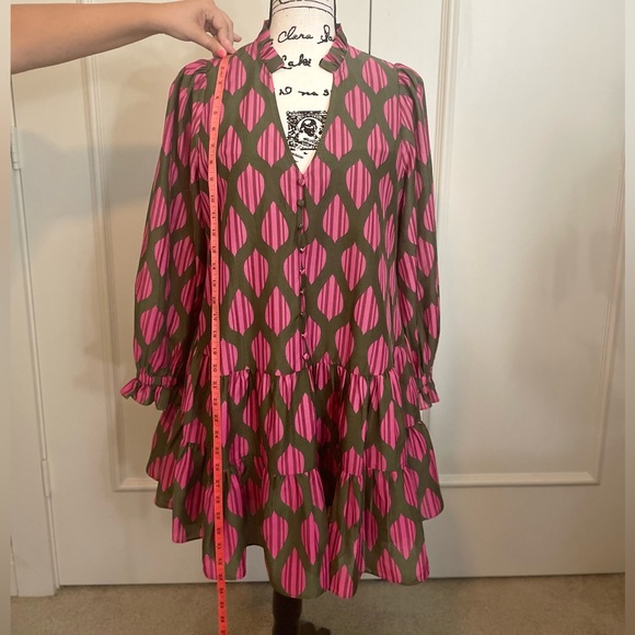 J. Marie Napa button front tiered mini dress - Picture 5 of 6